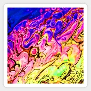 Bright Swirls Abstract Sticker